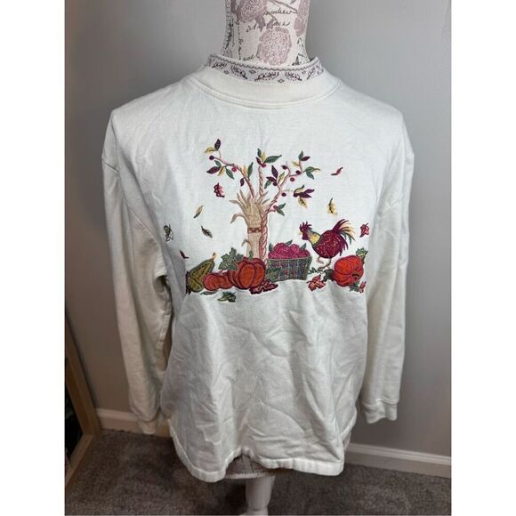 VTG Bobbie Brooks Autumn-Themed Sweatshirt – Size M - Picture 1 of 5